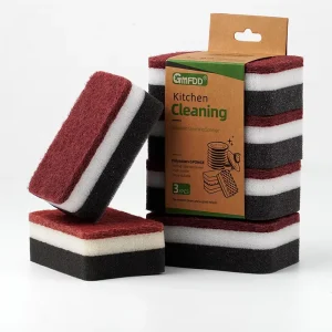 High Density Soft Scrub Dish Washing Sponge and Scouring Pad Kitchen Cleaning Daily Used Products Esponjas Para Lavar Platos