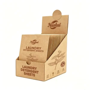 High Efficiency Laundry Detergent Sheets Plastic Free Eco Concentrated Laundry Strips for Supermarket Sales