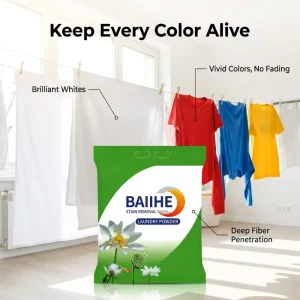 High Efficiency Laundry Washing Powder Private Label Deep Cleaning Detergent for Cold Water 1kg