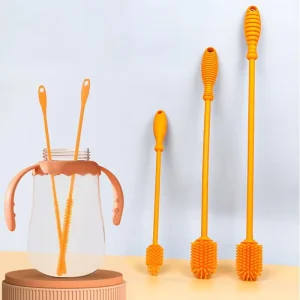 High Elasticity Multi color Silicone Brush Specially Designed for Cleaning the Inner Wall of Small Pipes and Straws