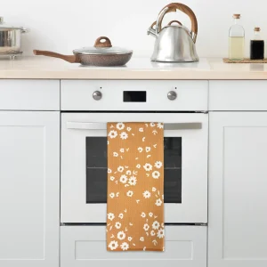 High End Materials Microfiber Waffle Tea Towels Kitchen Dish Towels Finishes for Gourmet Cooking Spaces