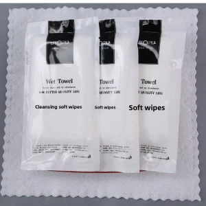 High End Nonwoven Solid Pattern Wet Towels for Restaurants Hotels Disposable Custom Made Lint Free Extra Thick Towels