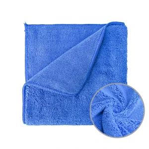 High Low Pile Warp Knitted Square Microfiber Cloth Quick Dry Kitchen Vehicle Cleaning for Car Detailing