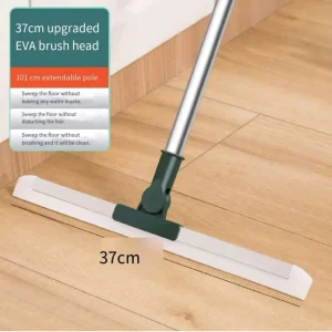 High-Place Glass Wiper Floor Mop Telescopic Cleaning Tools with Silicone Scraper Broom Household Bathroom Sweeping
