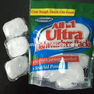 High Power Dishwasher Powder Pods cleaning Products detergent rinse Aid Glass protection
