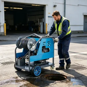 High Pressure Drain Cleaner Diesel Sewer Pipe Dredging Cleaning Machine for Municipal Engineering