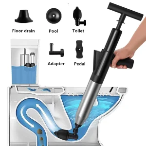 High Pressure Household Hair Sewer Drain Cleaner Eco Friendly Kitchen Clog Remover and Toilet Dredge Tool