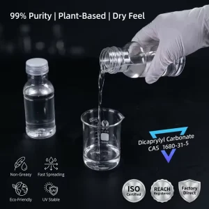 High Purity Dicaprylyl Carbonate CAS 1680 31 5 Light Weight Emollient Fast Spreading Cosmetic Solvent Vendor