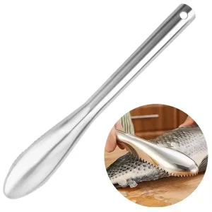 High Quality 304 Stainless Steel Kitchen Tool Scales Peeler Scraper Scaler Scraper Fish Skin Fishing Brush Fast Scaler Remover