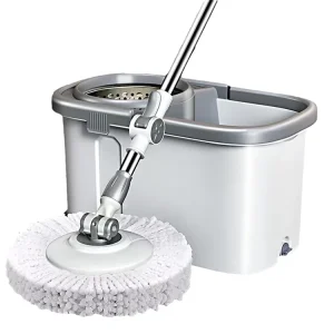High Quality Automatic Dehydration Lightweight Wet Dry Hand Free Design 360 Degree Rotating Steel Pole Floor Cleaning Mop Bucket