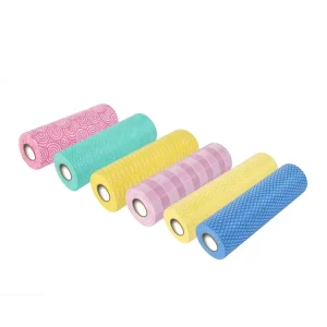 High Quality Blue Eco-friendly and Economical Highly Efficient Gentle Disposable Spunlace Nonwoven Cleaning Cloths