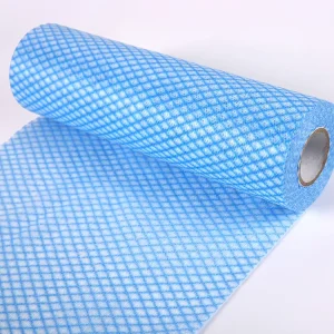 High Quality Blue Eco-friendly and Economical Highly Efficient Gentle Disposable Viscose Cleaning Cloths