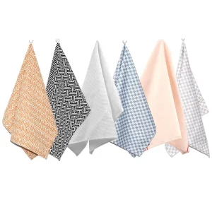 High Quality Cotton Kitchen Tea Towel Dish Towels for Kitchen Drying Soft Hand Towels with logo Custom