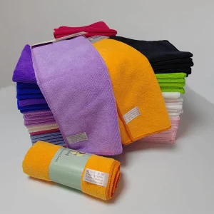 High Quality Customized logo Super Absorbent Quick Drying Microfiber Towel Polishing Cloth Car and Kitchen Glass Cleaning Cloth