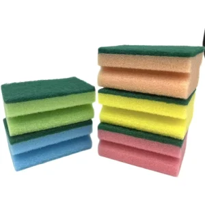 High Quality Double sided Kitchen Products Clean Pad Scouring Pad Kitchen Sponge Block