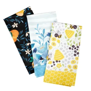 High Quality Durable Soft Washable Reusable Eco-friendly Quick Dry Custom Printed Pattern Kitchen Home Cotton Tea Towel