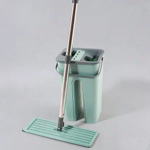 High Quality Durable Telescopic Steel Handle Eco friendly Floor Mop with Bucket Microfiber Refill Scratch Magic Flat