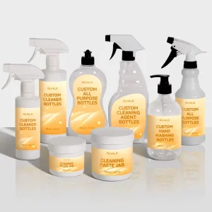 High Quality JF WG Series Household Multi Purpose Cleaner Packaging Plastic Bottle Flip Top Cap Custom Color PE Material