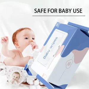 High Quality Large Size 80 Pcs bag 14*19cm Nourishing Soft Baby Wet Wipes for Skin Care and Cleaning