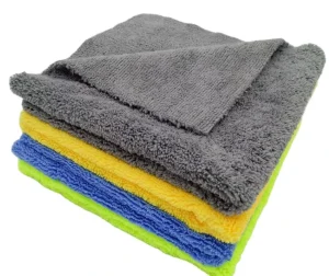 High Quality Microfiber Ultrasonic Edgeless Short long Hair Pile Thick Soft Cleaning Cloth Rags Towel for Car
