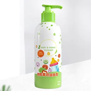 High Quality Milk Bottle Veggie Fruit 3 in 1 Cleaner Vegetable Wash Spray Vegan Detergent