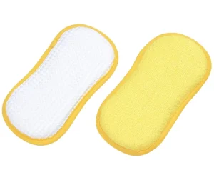 High Quality Multi color Microfiber Cleaning Sponge Dishwashing Kitchen Scouring Pad Super Absorbent 250% 500% 19x9x2cm