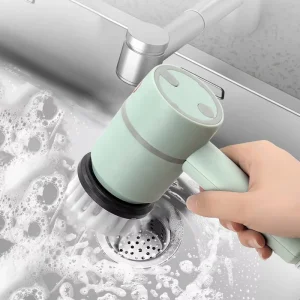 High Quality Multi functional Electric Spinning Scrubber for Cleaning Bathtub Kitchen Electric Cleaning Brush with 6 Brush Heads