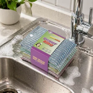 High Quality Multi purpose Easy Clean Colorful Sponge Pads for Kitchen Cleaning