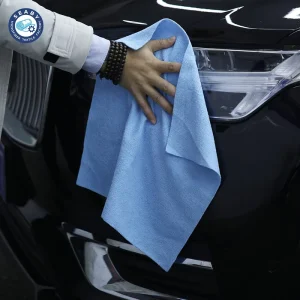 High Quality OEM 40x40cm 200GSM Square Drying Car Wash Towel Microfiber (80% Polyester 20% Polyamide) Warp Knitted Car Care