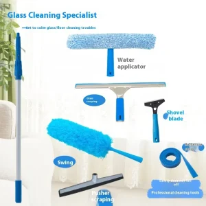 High-Rise Car Glass Window Cleaning Multi-Functional Household Cleaning Tool with Plastic Handle Glass Scraper