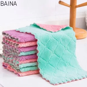 High efficiency Non stick Oil Tableware Household Kitchen Cleaning Hand Towel