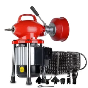 High power Electric Sewer Dredging Machine Plumbing Snake Pipe Drain Cleaner