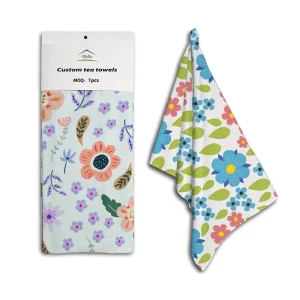 High quality Cotton Printed Kitchen Towels Customizable Logo & Color Eco Friendly Quick Dry Reusable