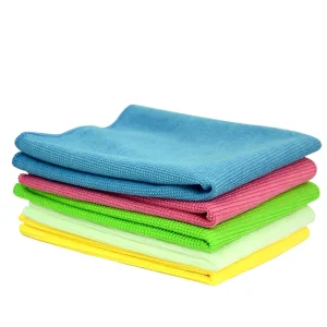 Highly Absorbent Microfiber Towels Lint-Free and Streak-Free for Car Care and Kitchen Cleaning for Glass and Glasses