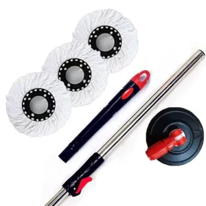 Home Cleaning Tools Accessories Durable Rust Free Thickened Stainless Steel Telescopic Pole Four-Side Wringing Mop