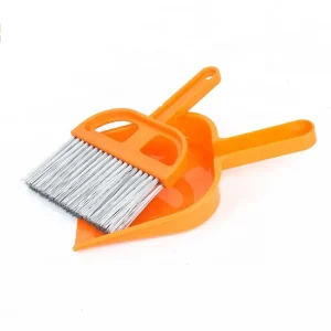 Home Cleaning Tools Soft Bristle Plastic Handle Brush and PET Dustpan Set