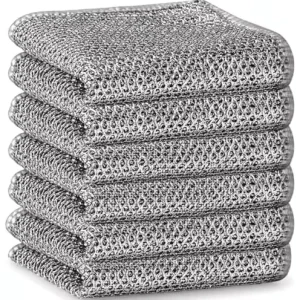 Home Essentials Eco Friendly Multi Purpose Square Cleaning Tools Wire Dish Washing Rags Kitchen Towels Non Scratch 380gsm