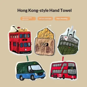 Hong Kong Style Chenille Thickened Soft Coral Fleece Comfortable Cute Pineapple Cartoon Hand Towel for Household Kitchen