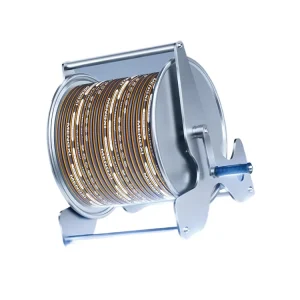 Hose Mobile Retractable Stainless Steel Metal Garden Water Hose Reel Garden Water Pipe Reel with Wall Mount Tool Bracket and Gun