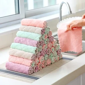 Hot Sales Microfiber Kitchen Towels Small Dish Cotton Cleaning Microfiber Kitchen Towel