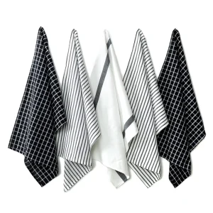 Hot Sell 45*65cm Cotton Yarn Dyed Striped Kitchen Dish Towels Absorbent Tea Towels