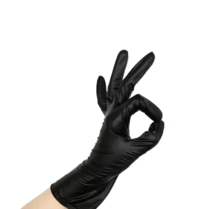 House Cleaning Safety Powder Free Vinyl Black Hand Gloves
