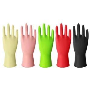 Household Anti-slip Water-resistant and Powder-free Gloves Available in Multiple Colors and Customizable