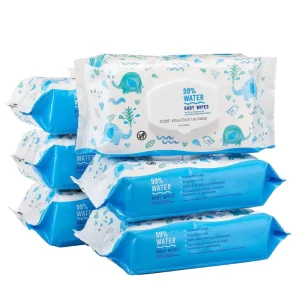 Household Baby Water Wet Wipes Non Woven 15x20cm 45gsm Fragrance Free Sensitive Skin Custom Logo