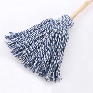 Household Cleaning Accessories Cotton Microfiber Mop with Wooden Handle