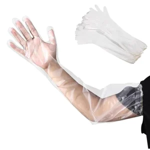 Household Cleaning Arm Long Glove Thick Vegetable Washing Tear Proof Disposable Shoulder Length Gloves