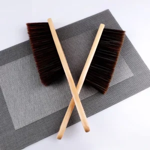 Household Cleaning Brush Long Wooden Handle with Soft Bristles Durable Dusting Brush for Home Room Cleaning