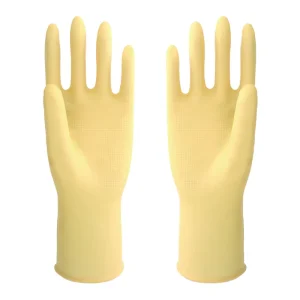 Household Cleaning Gloves Diamond Grip Mini Hairdressing Latex Gloves 26CM S M L White Thin