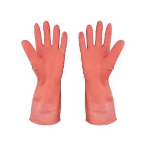 Household Cleaning Latex Gloves Anti Slip Smooth Texture Kitchen Dishwashing Gloves with Customizable Logo for Cleanroom Use
