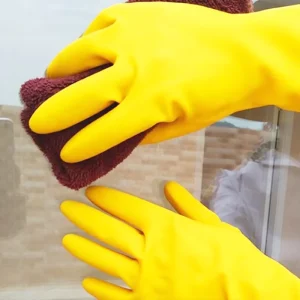 Household Cleaning Latex Gloves Dust Removal for Women Yellow Luvas Rubber Glove Guantes CE 2121